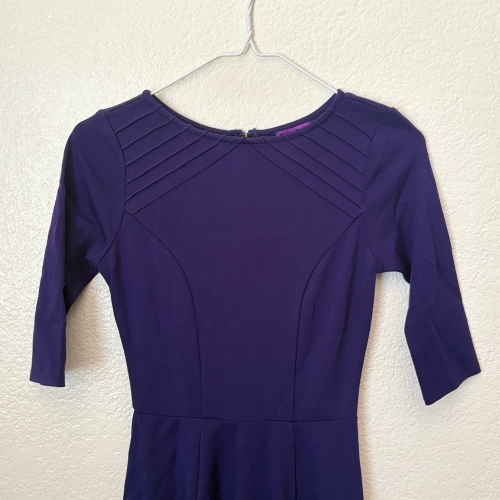 Unique Vintage x GB Fit and Flare Dress Preppy Wedding Guest Retro Summer Party - Picture 3 of 6